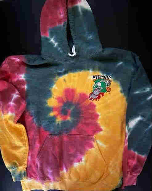 lithuania tie dye hoodies from slammin sports