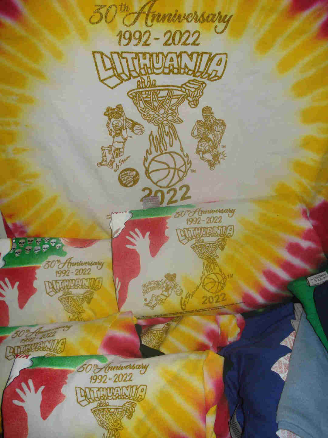 Lithuania tie dye t-shirts